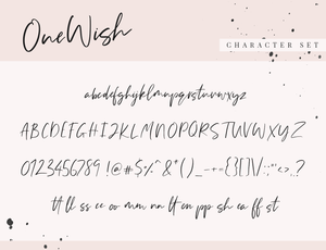 One Wish Font