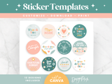 Enchanting Sticker Templates - Design Pixie