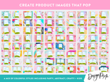 Colorful Paper Mockups Bundle