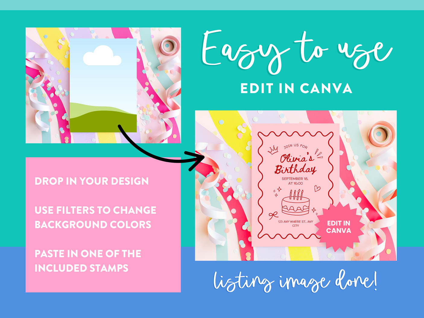 Colorful Paper Mockups Bundle