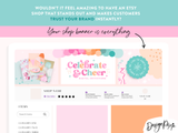 Bright Party Etsy Banner Templates