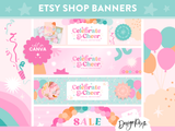 Bright Party Etsy Banner Templates