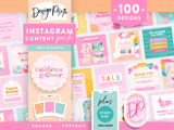 Bright Party Instagram Templates