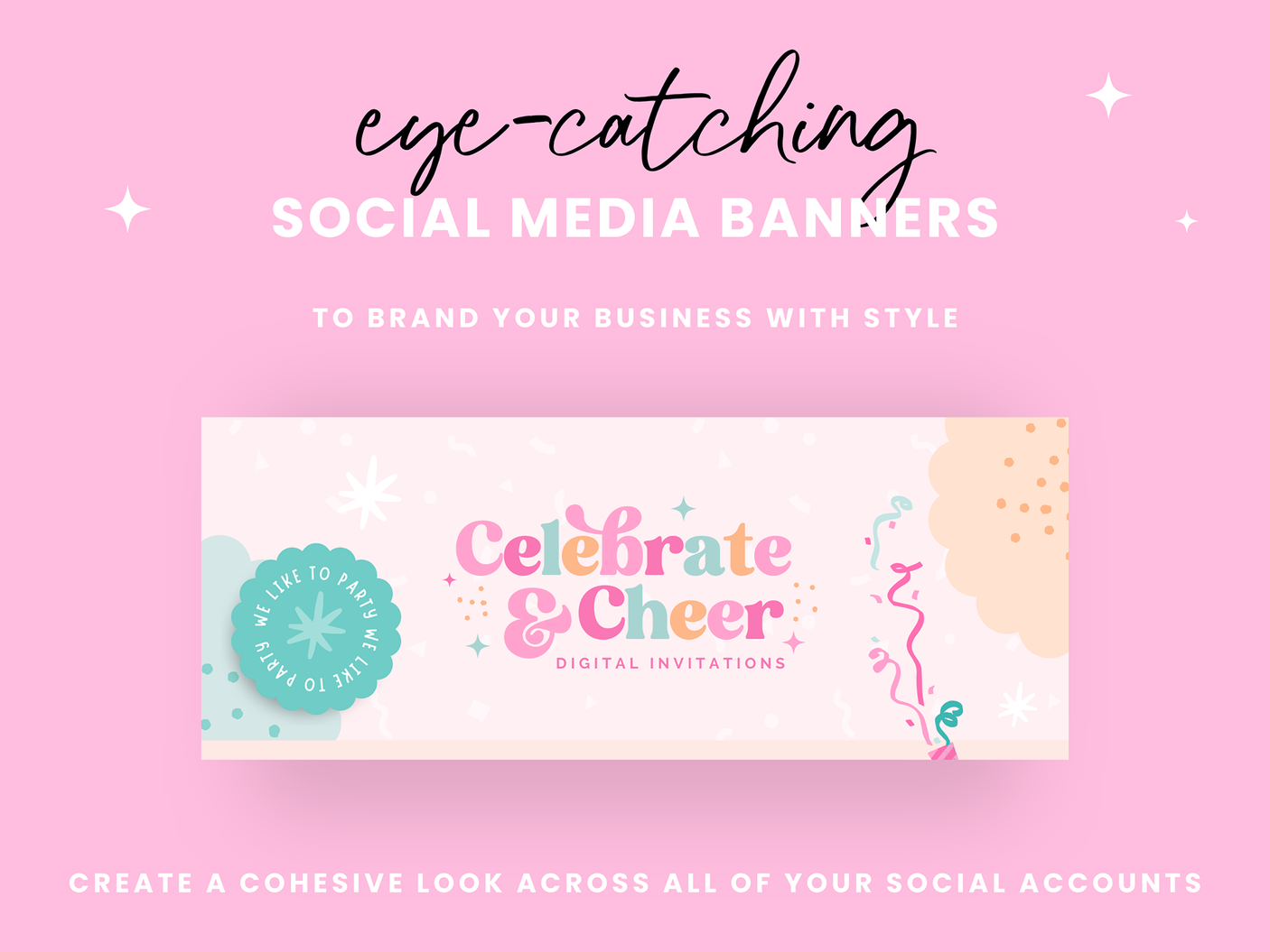 Bright Party Social Media Banners