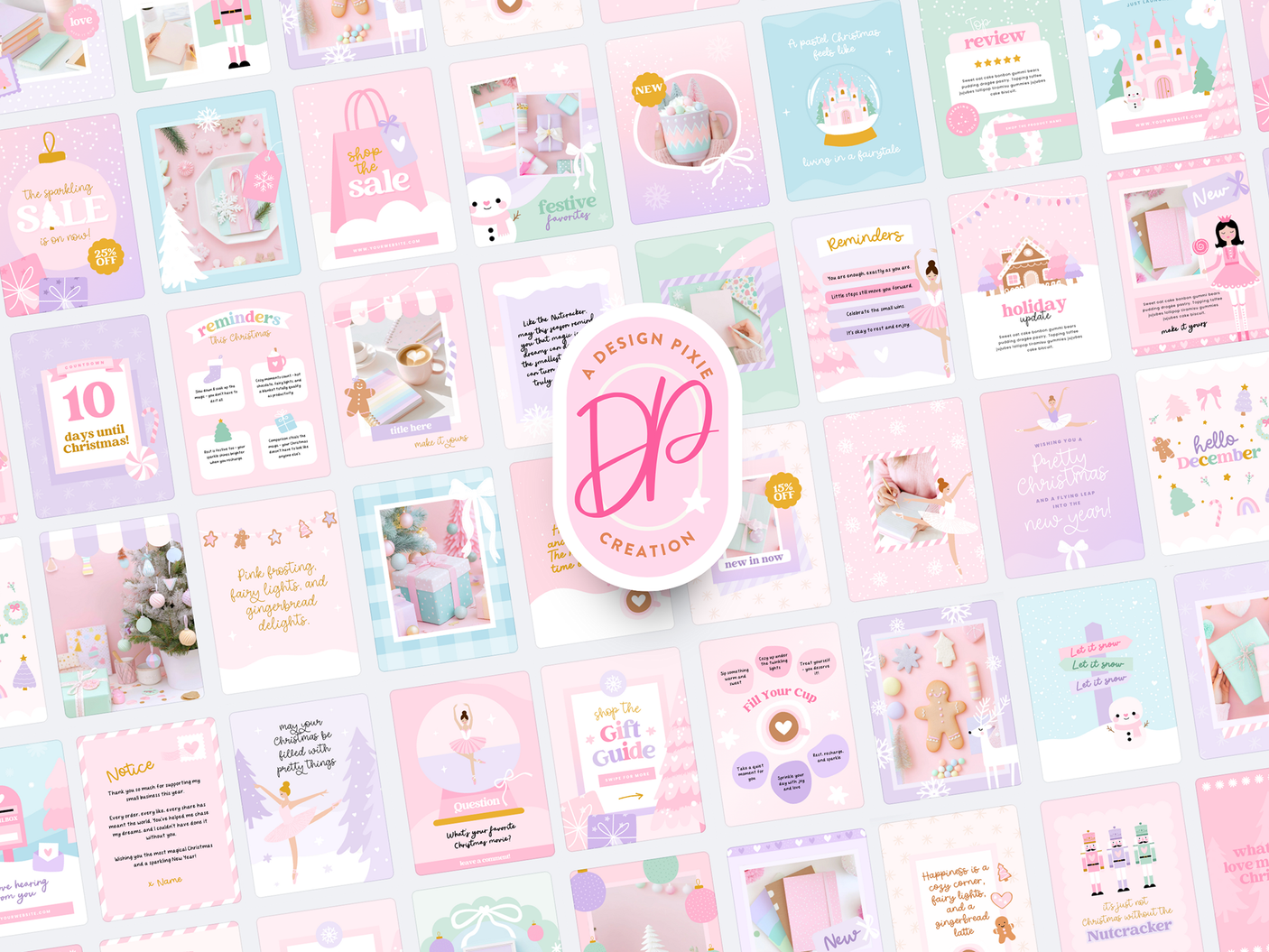 Fairytale Christmas Instagram Templates
