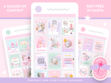 Fairytale Christmas Instagram Templates