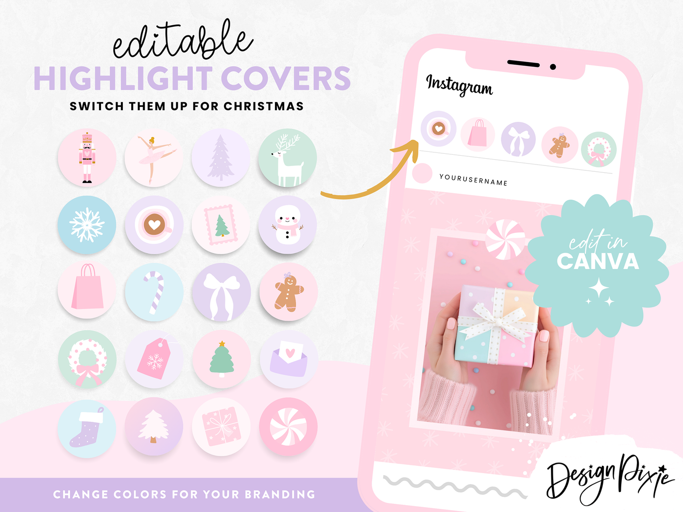 Fairytale Christmas Instagram Templates