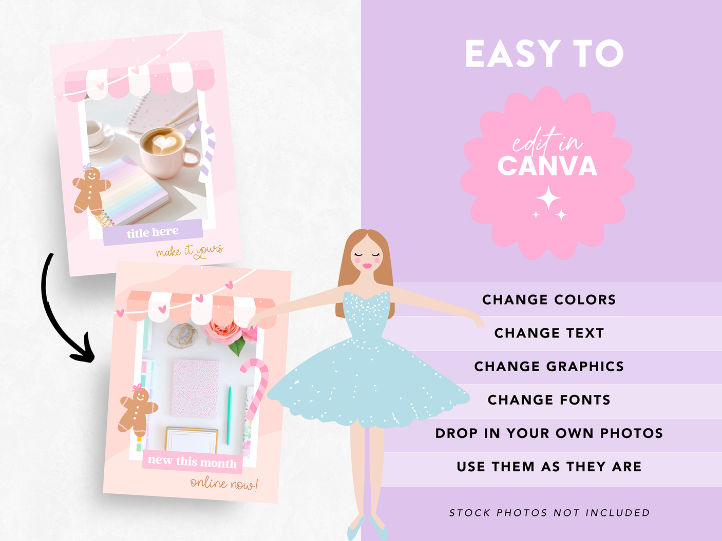 Fairytale Christmas Instagram Templates