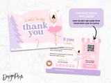 Fairytale Christmas Thank You Card Template