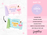 Fairytale Christmas Thank You Card Template