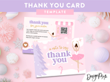 Fairytale Christmas Thank You Card Template