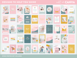 Pastel Sparkle Instagram Templates