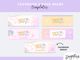 Pastel Party Social Media Banners