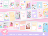 Pastel Party Instagram Templates