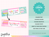 Pastel Rainbow TPT Store Banners