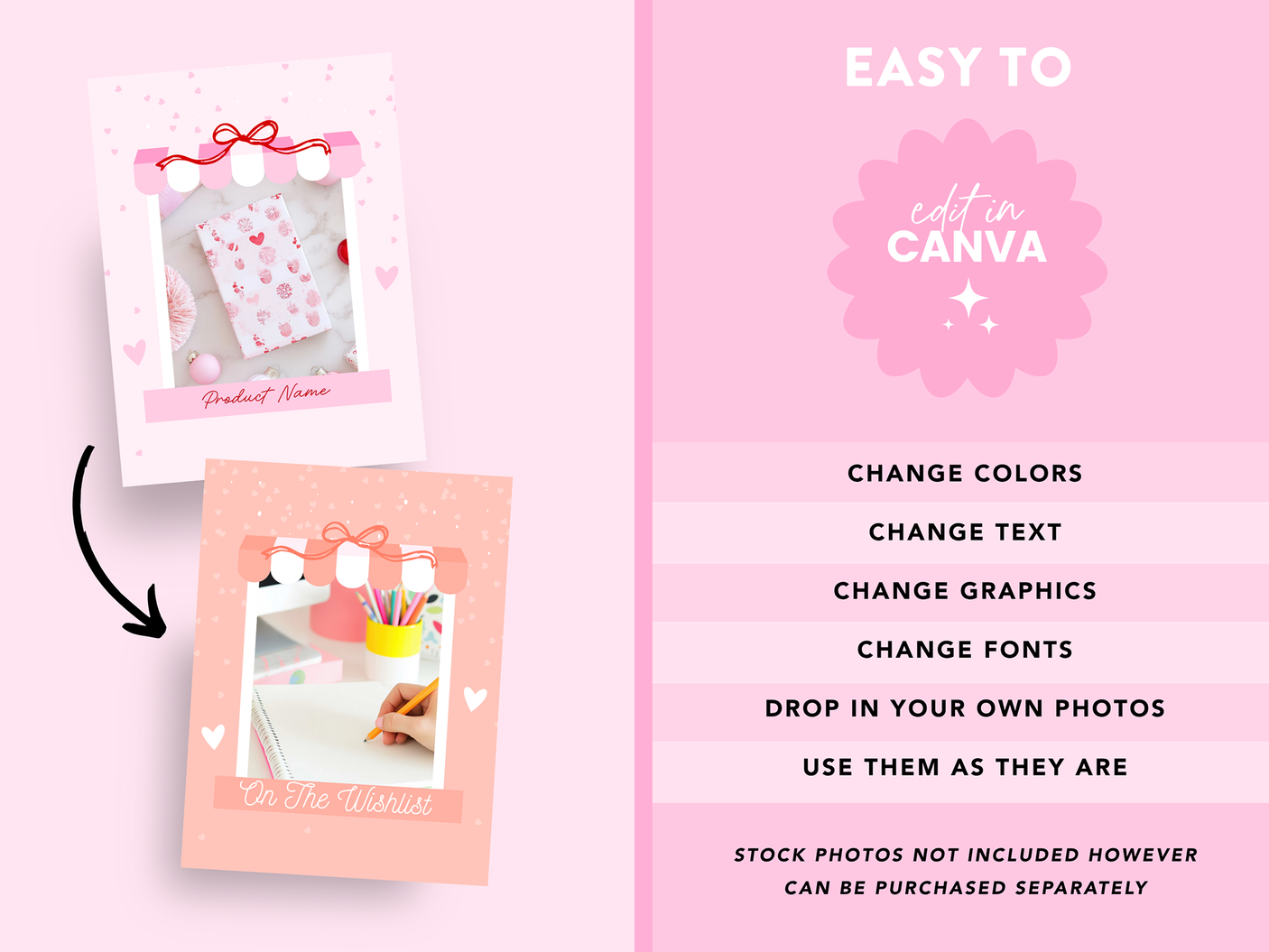 Pink Red Christmas Instagram Templates