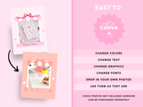 Pink Red Christmas Instagram Templates