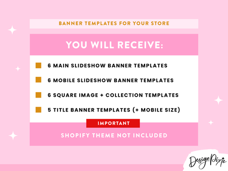 Pink Christmas Shopify Banner Templates