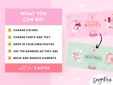 Pink Christmas Shopify Banner Templates
