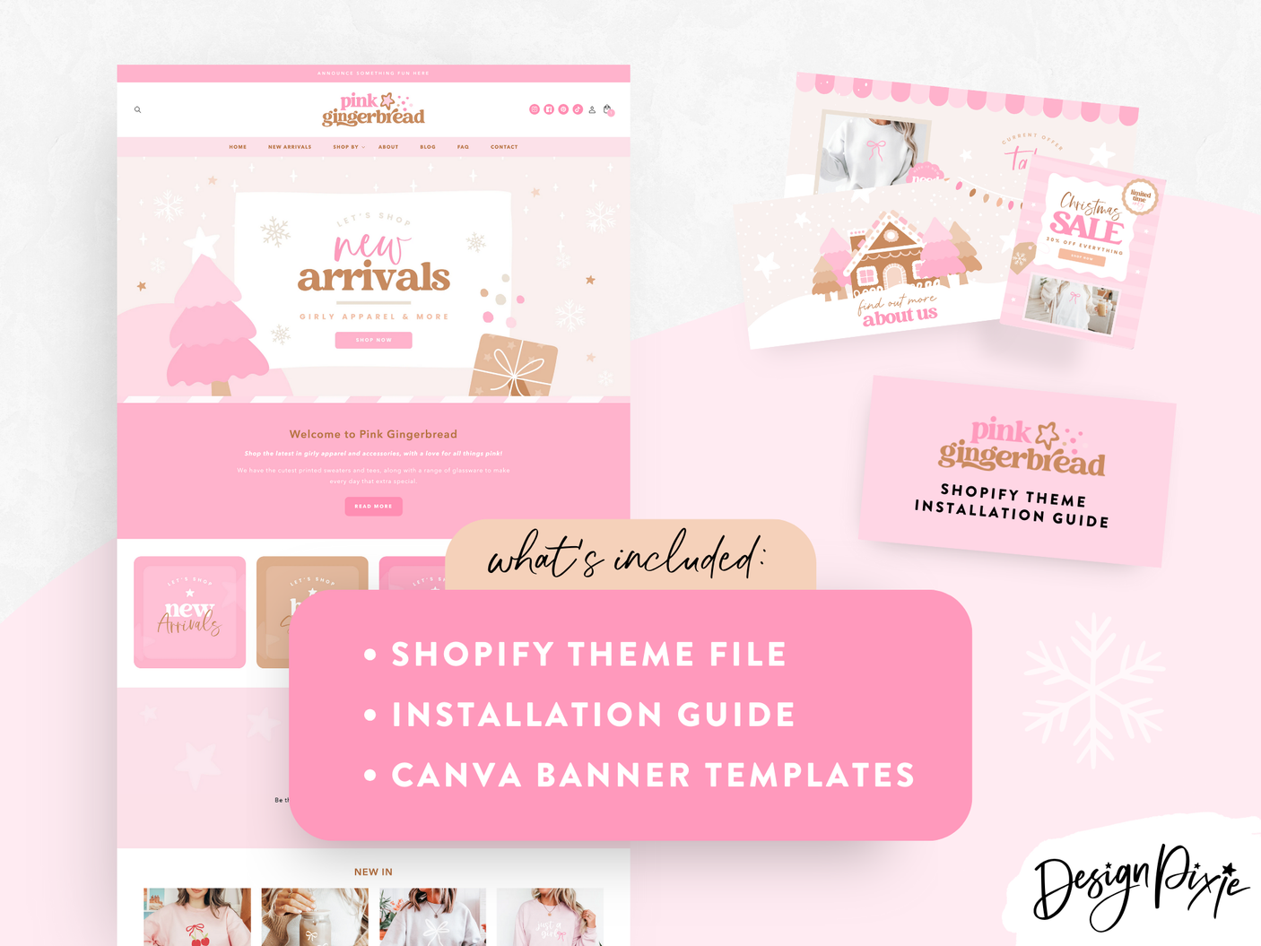 Pink Christmas Shopify Theme