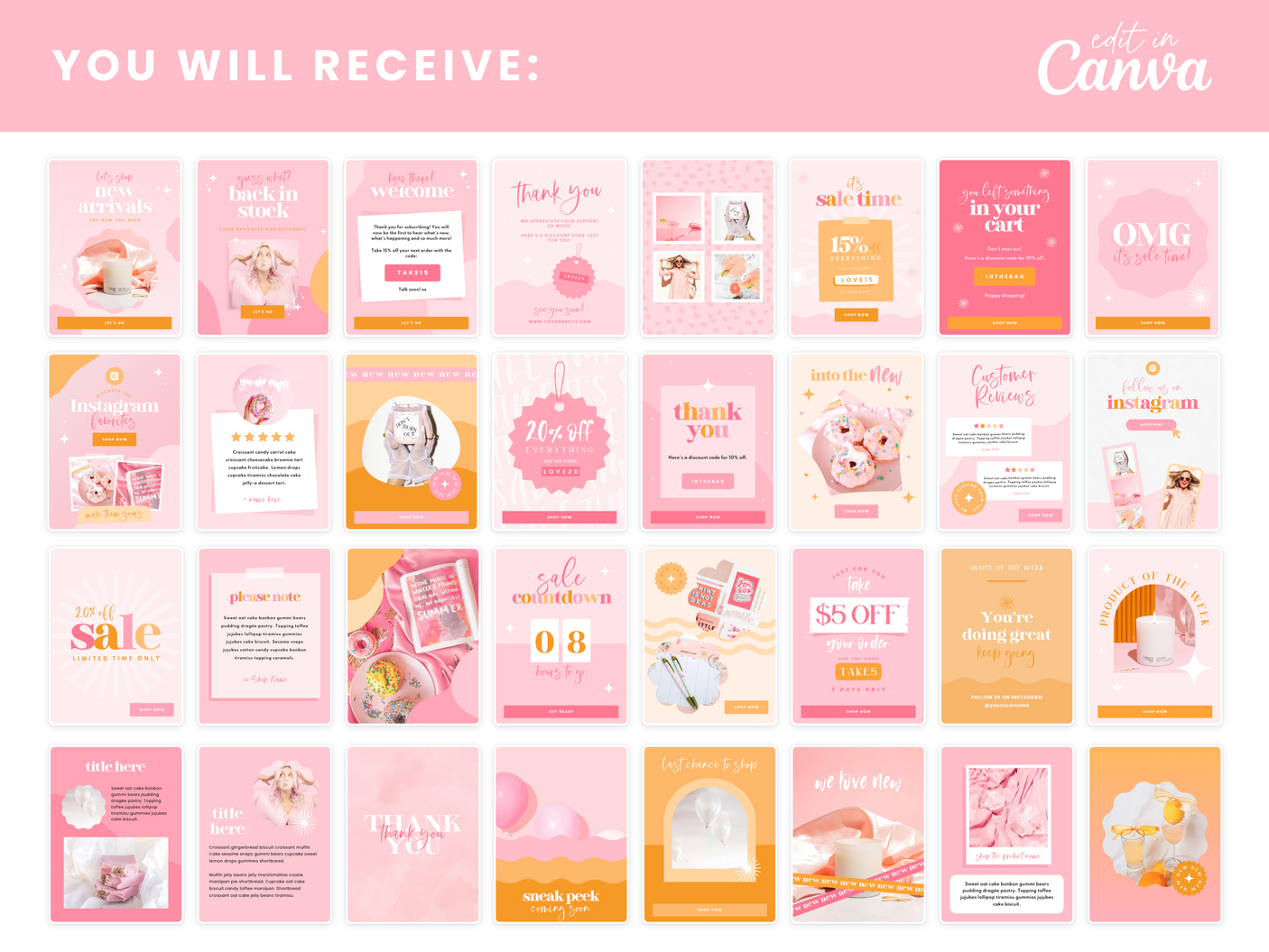 Email Marketing Templates - Candy Wishes - Design Pixie