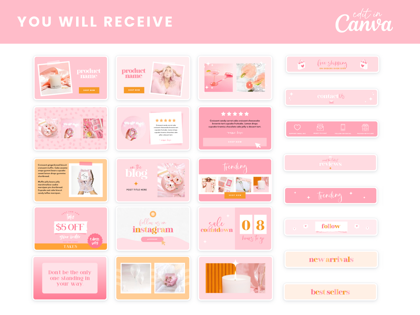 Email Marketing Templates - Candy Wishes - Design Pixie