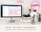 Pink Email Signature Template - Design Pixie