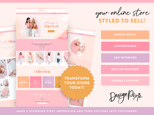 Pink Fashion Shopify Theme - styled to sell