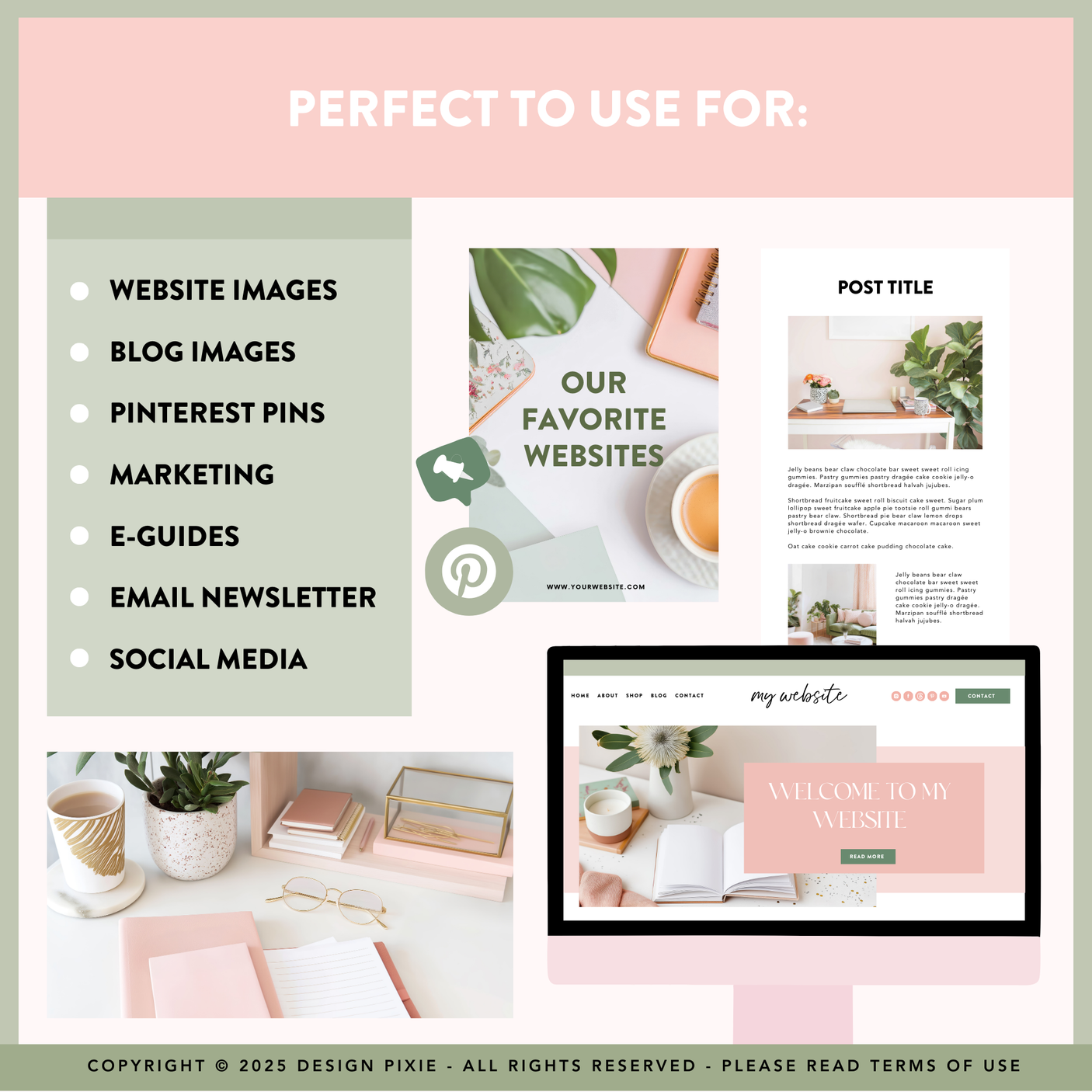 Pink And Green Stock Photos