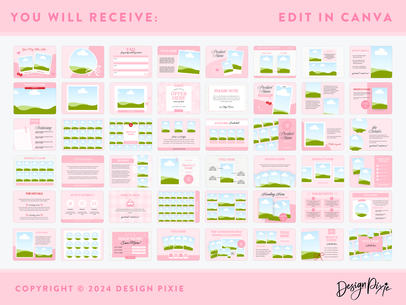 Pink Product Marketing Templates