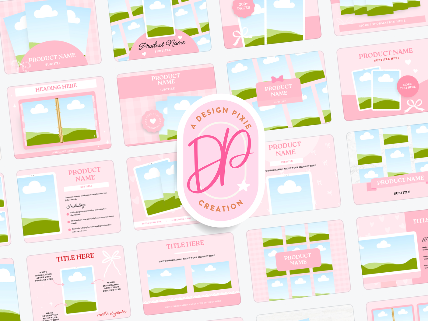 Pink Product Marketing Templates