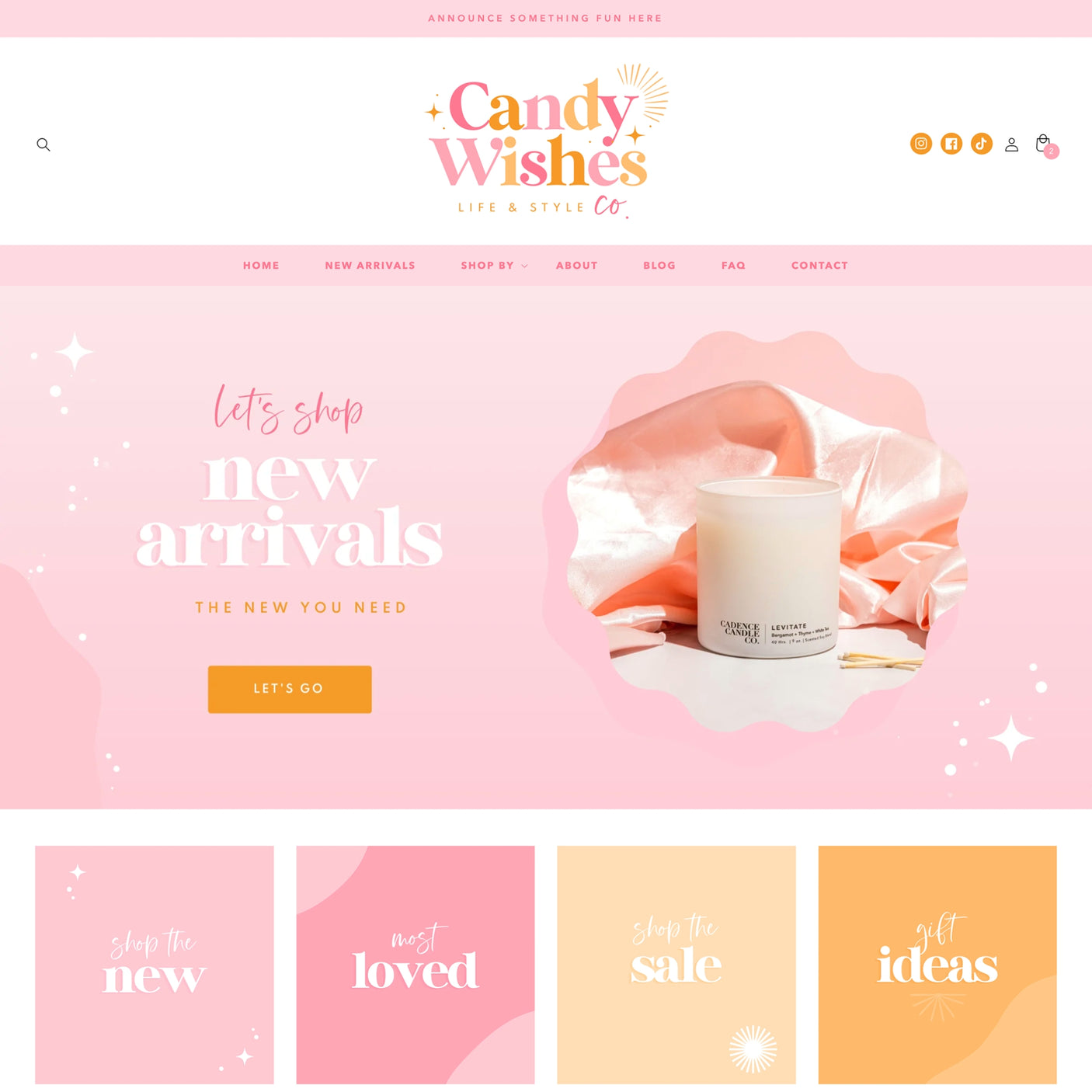 Candy Wishes Shopify Theme - Design Pixie