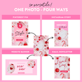 Pink Christmas Stock Photos