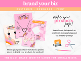 Pink Retro Display Card Templates - Design Pixie