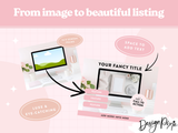 Blush Pink iMac Desk Mockup