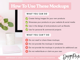 Blush Pink iMac Desk Mockup