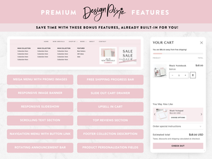 Tema rosa de Shopify