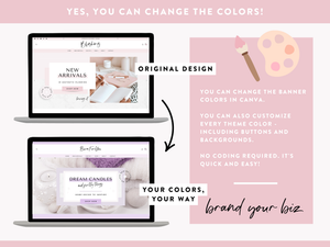 Tema rosa de Shopify