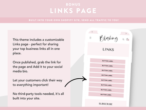 Tema rosa de Shopify