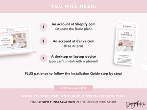 Tema rosa de Shopify