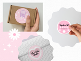 Pink Sticker Templates - Design Pixie