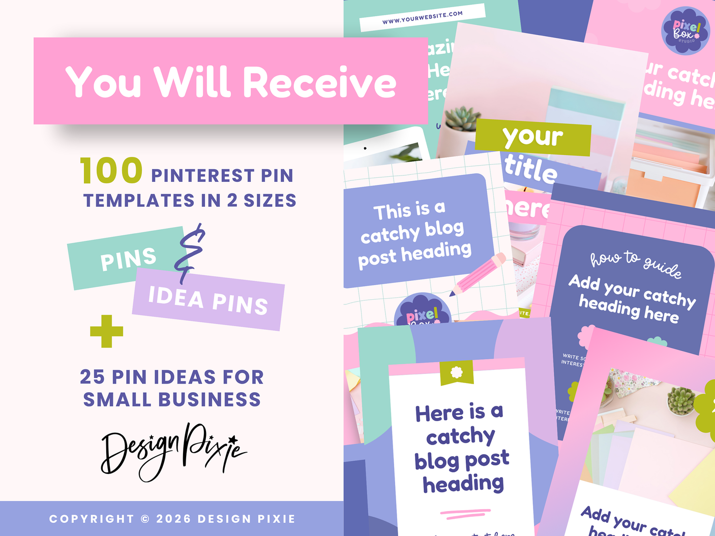 Colorful Creative Pinterest Templates