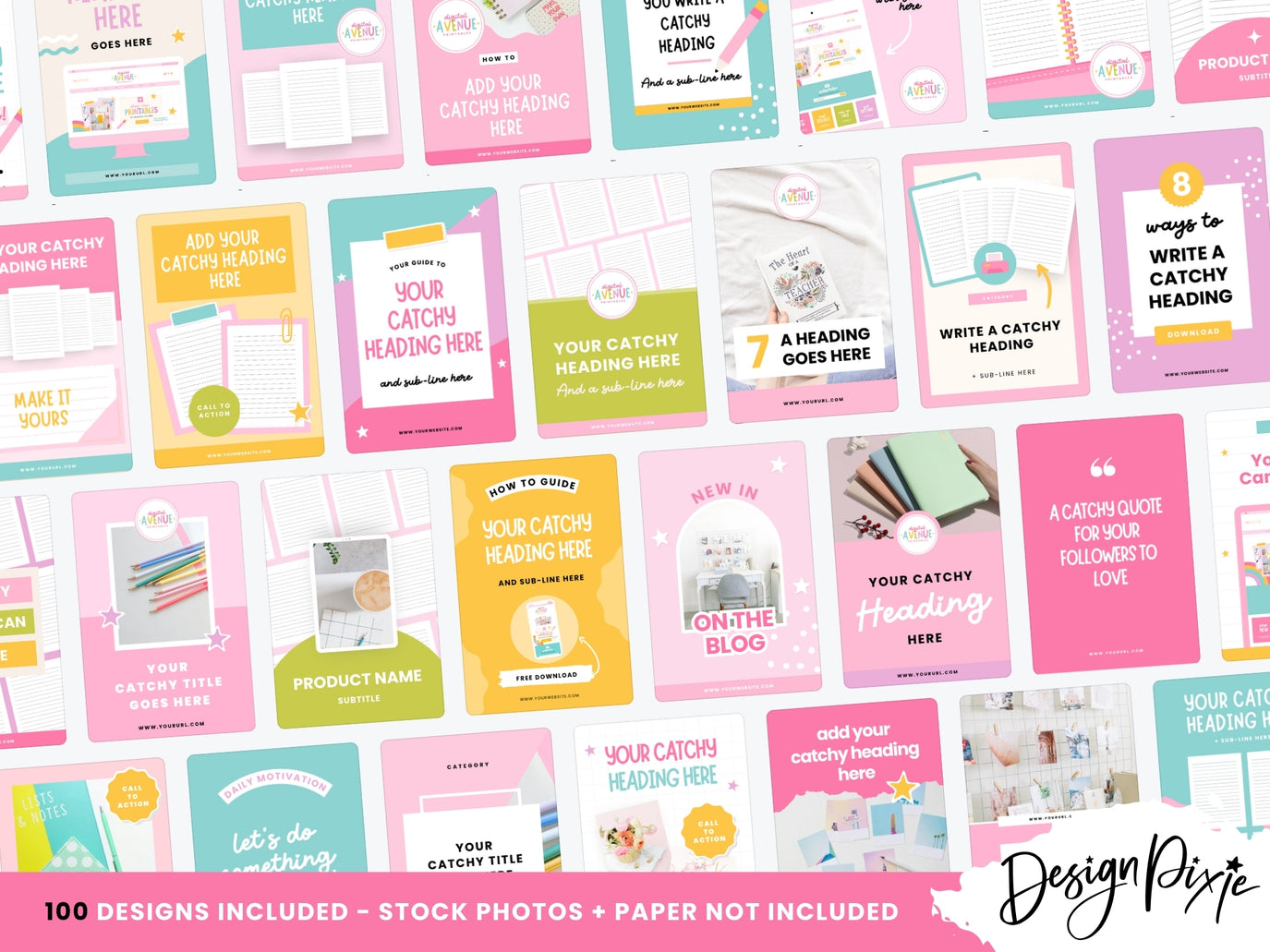 Pinterest Templates for Digital Products | Canva-Editable Designs ...