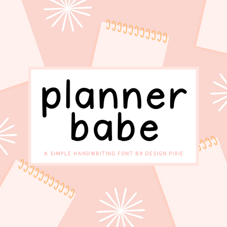 planner babe font
