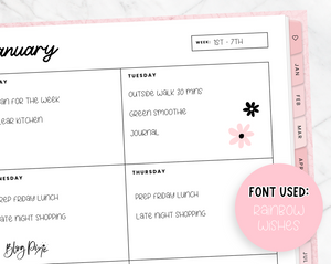 Planner Font Bundle - Design Pixie