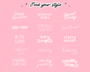 Planner Font Bundle - Design Pixie