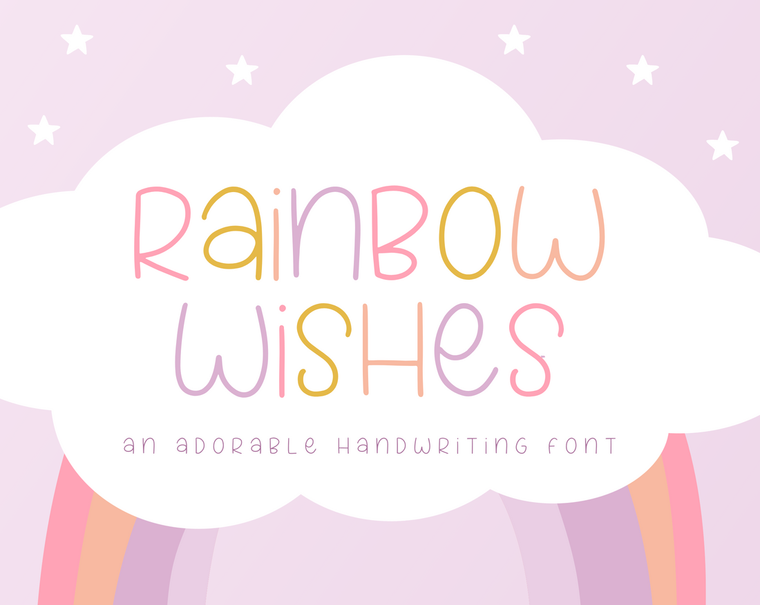 Rainbow Wishes Font – Design Pixie