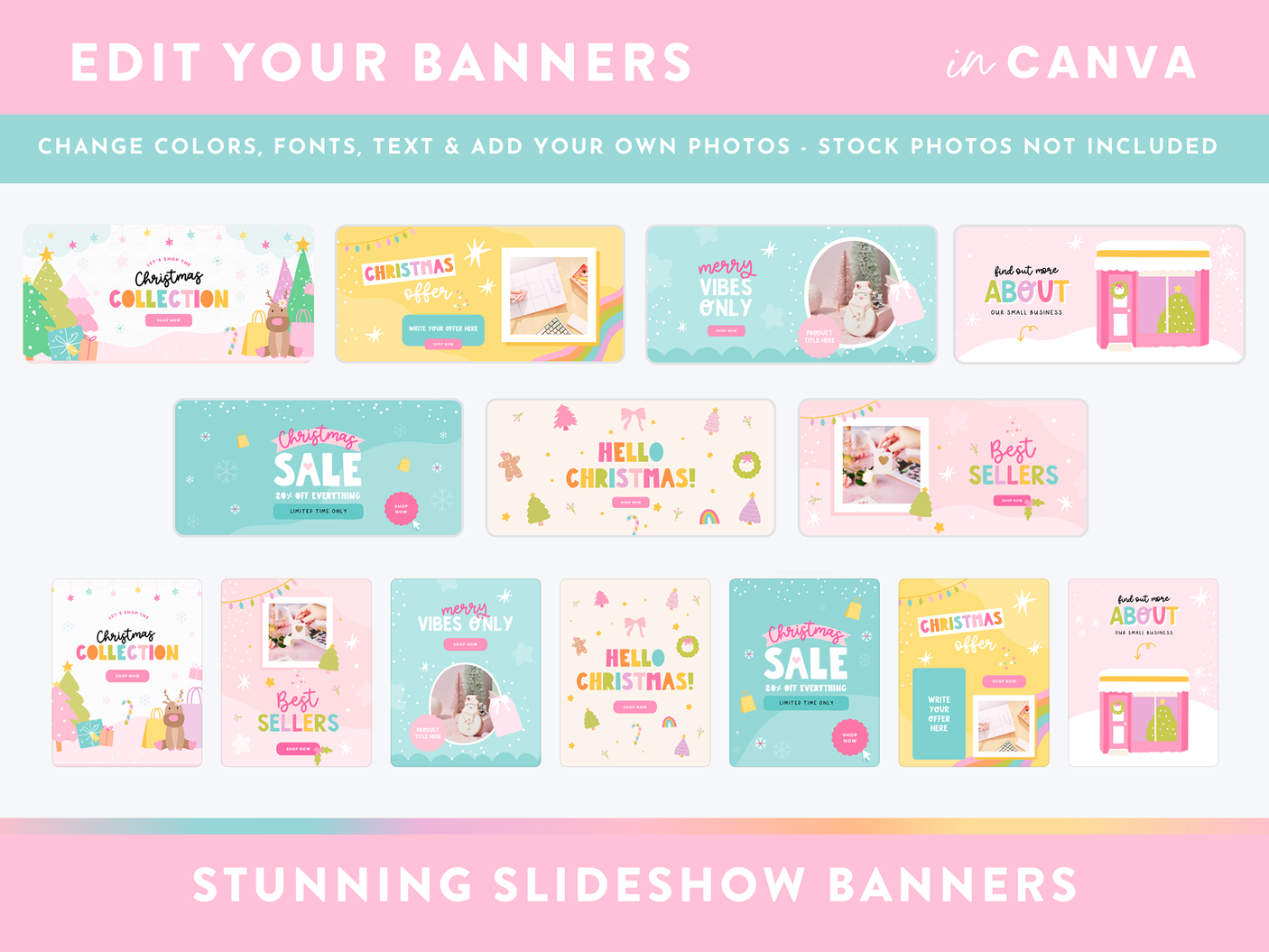 Playful Christmas Shopify Banner Templates