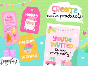 Playful Christmas SVG Clipart