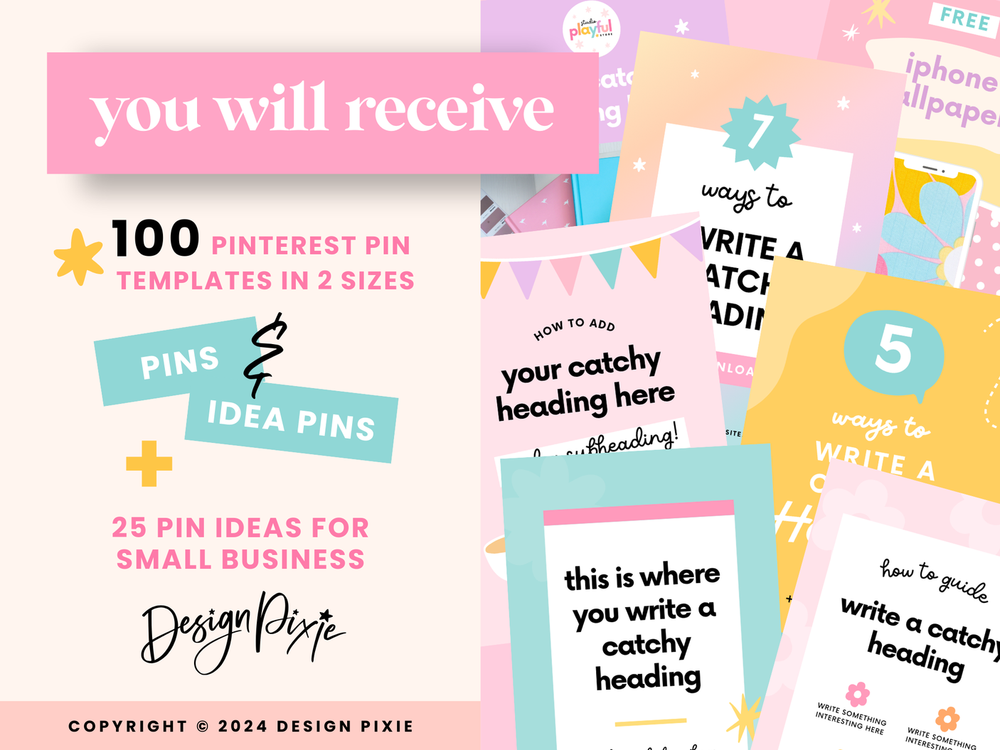 Playful Pinterest Templates - Design Pixie